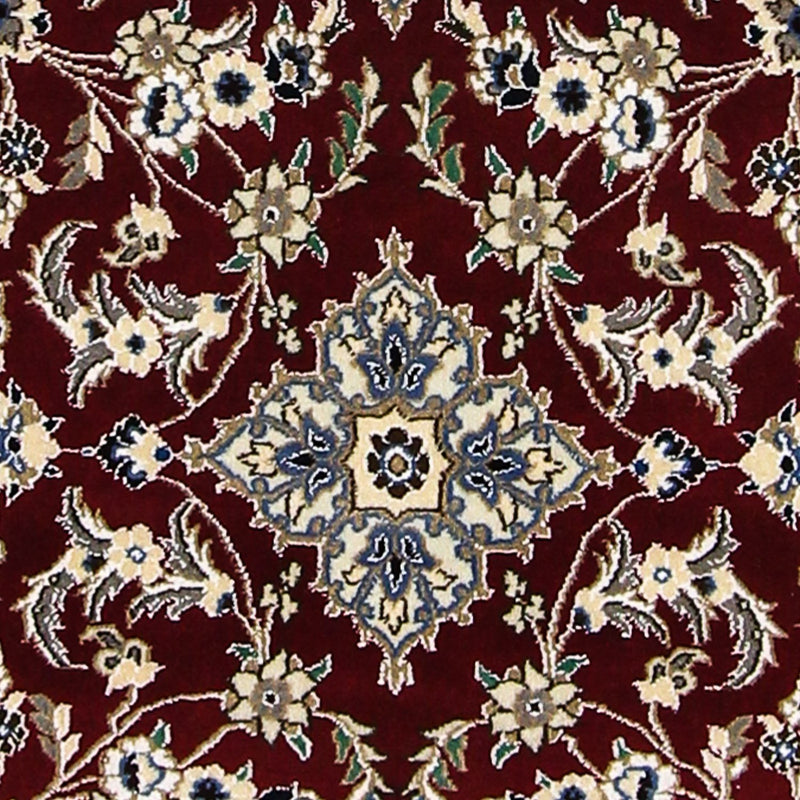 Tappeto corsia Tappeto Persero - Nain - Reale - 203 x 81 cm - rosso scuro