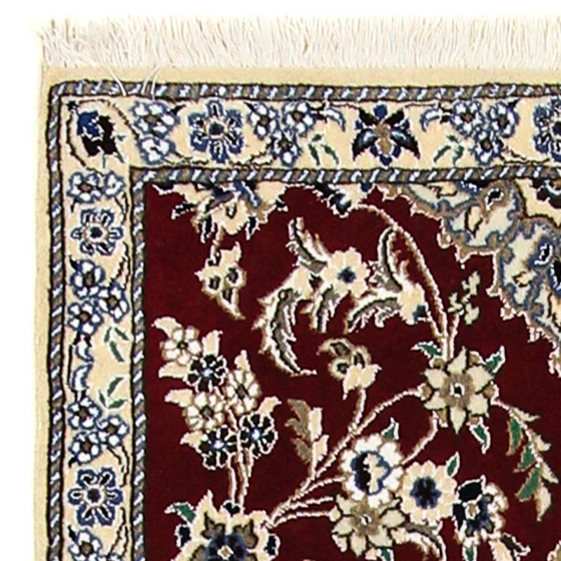 Tappeto corsia Tappeto Persero - Nain - Reale - 203 x 81 cm - rosso scuro