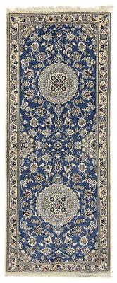 Tappeto corsia Tappeto Persero - Nain - Reale - 198 x 83 cm - blu