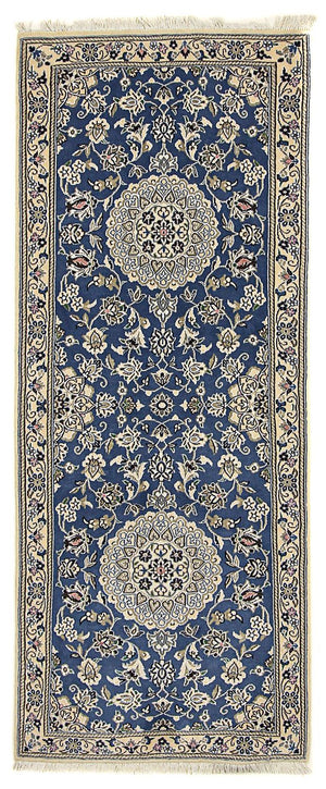 Tappeto corsia Tappeto Persero - Nain - Reale - 198 x 83 cm - blu