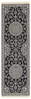 Tappeto corsia Tappeto Persero - Nain - Reale - 196 x 61 cm - blu scuro