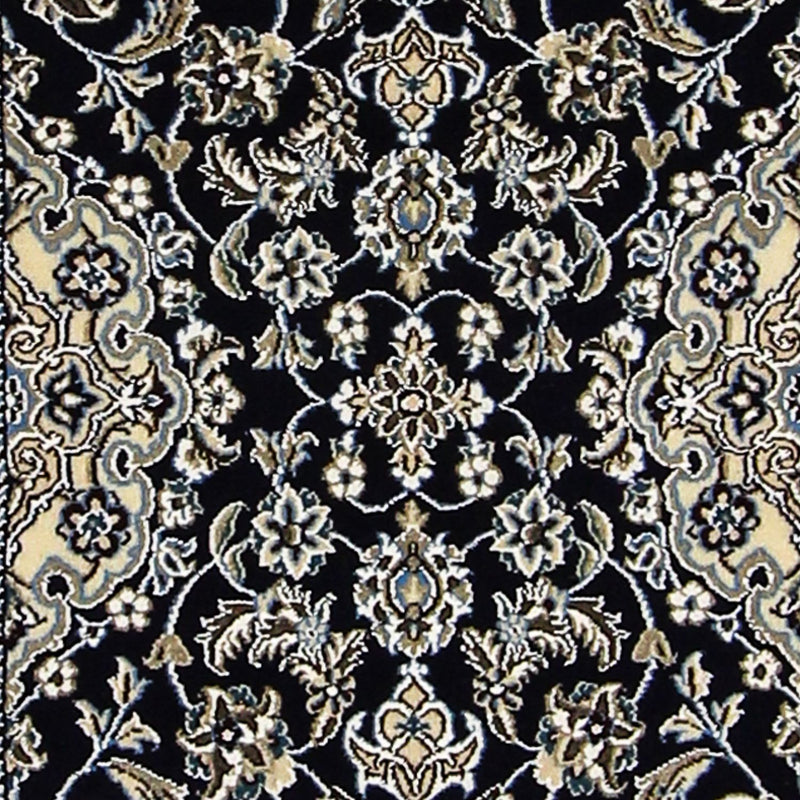Tappeto corsia Tappeto Persero - Nain - Reale - 196 x 61 cm - blu scuro