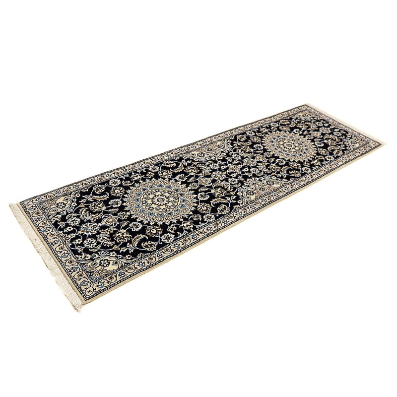 Tappeto corsia Tappeto Persero - Nain - Reale - 196 x 61 cm - blu scuro