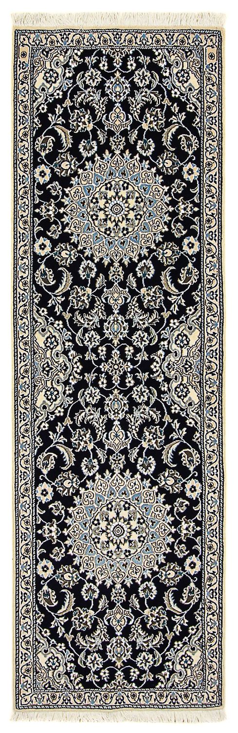 Tappeto corsia Tappeto Persero - Nain - Reale - 200 x 62 cm - blu scuro