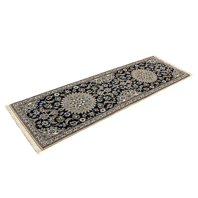 Tappeto corsia Tappeto Persero - Nain - Reale - 200 x 62 cm - blu scuro