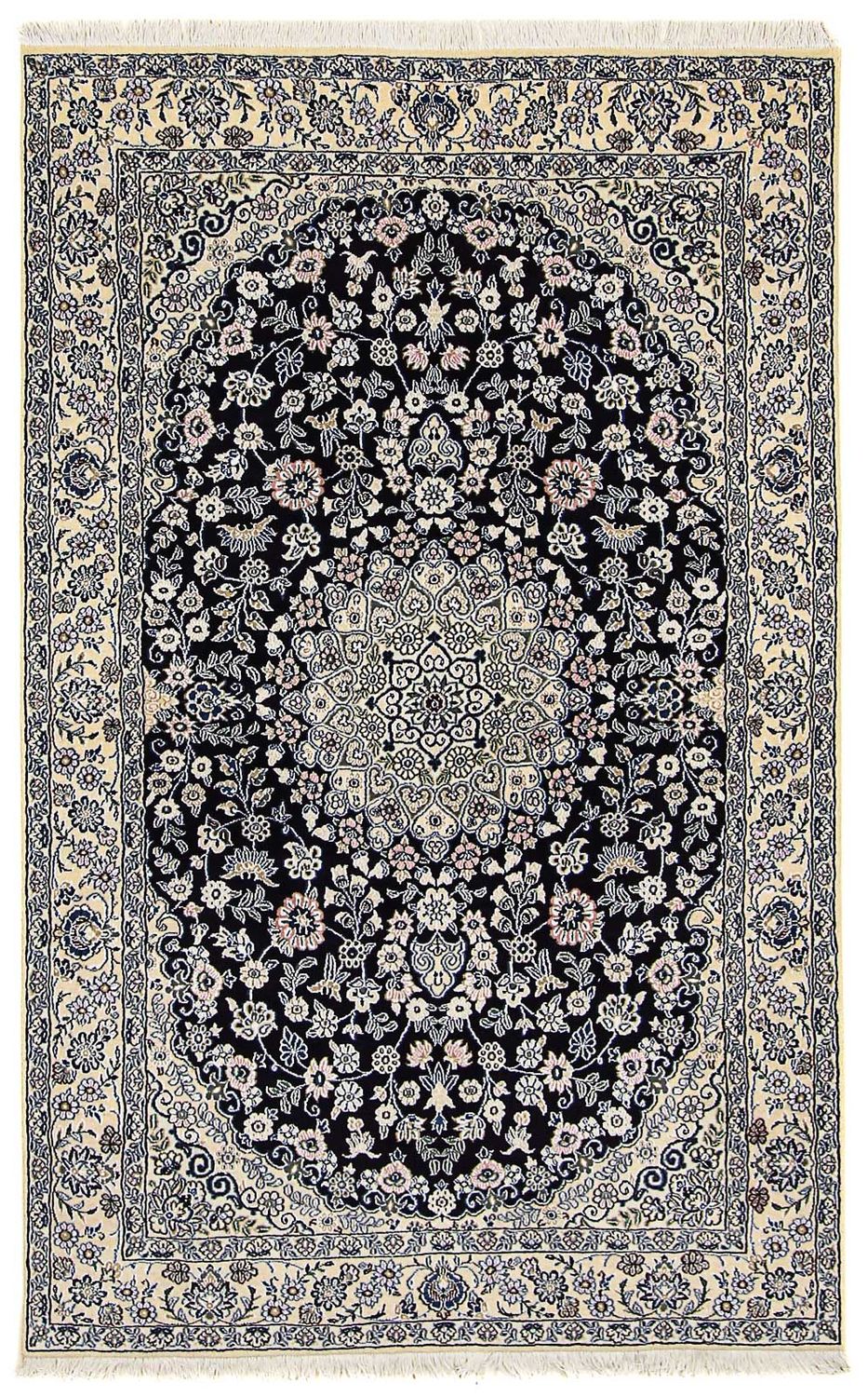 Tappeto Persero - Nain - Reale - 204 x 128 cm - blu scuro