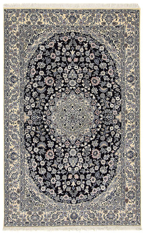 Tappeto Persero - Nain - Reale - 204 x 128 cm - blu scuro
