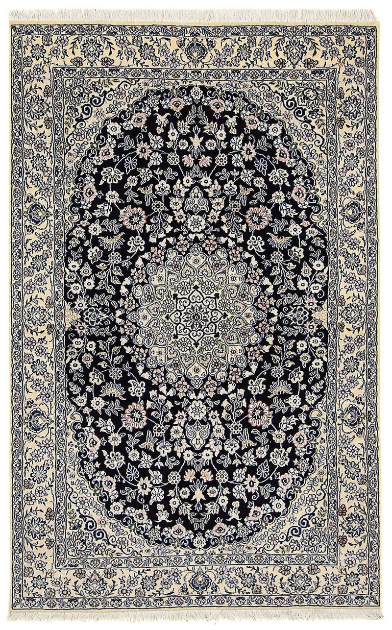 Tappeto Persero - Nain - Reale - 204 x 128 cm - blu scuro