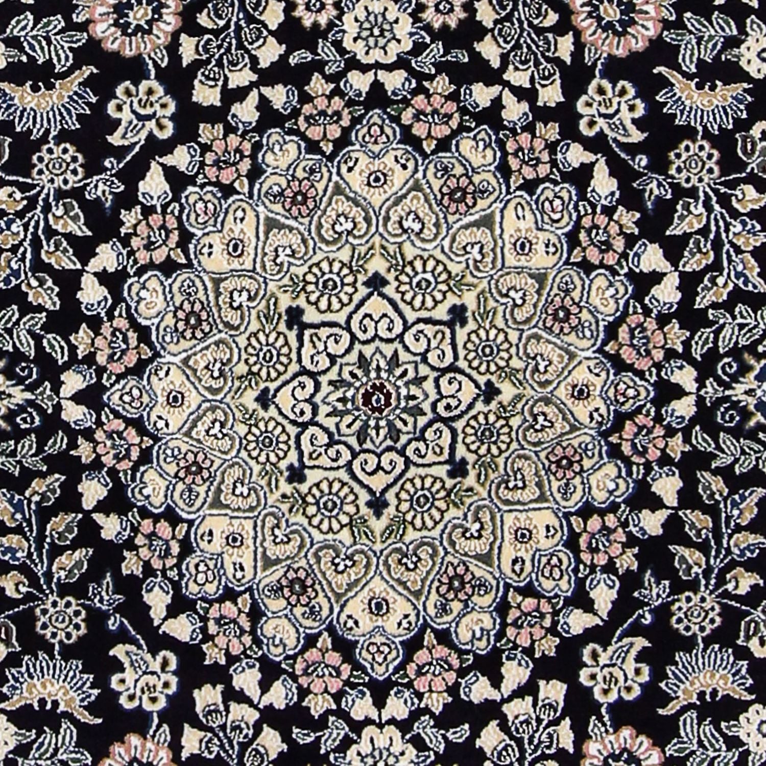 Tappeto Persero - Nain - Reale - 204 x 128 cm - blu scuro
