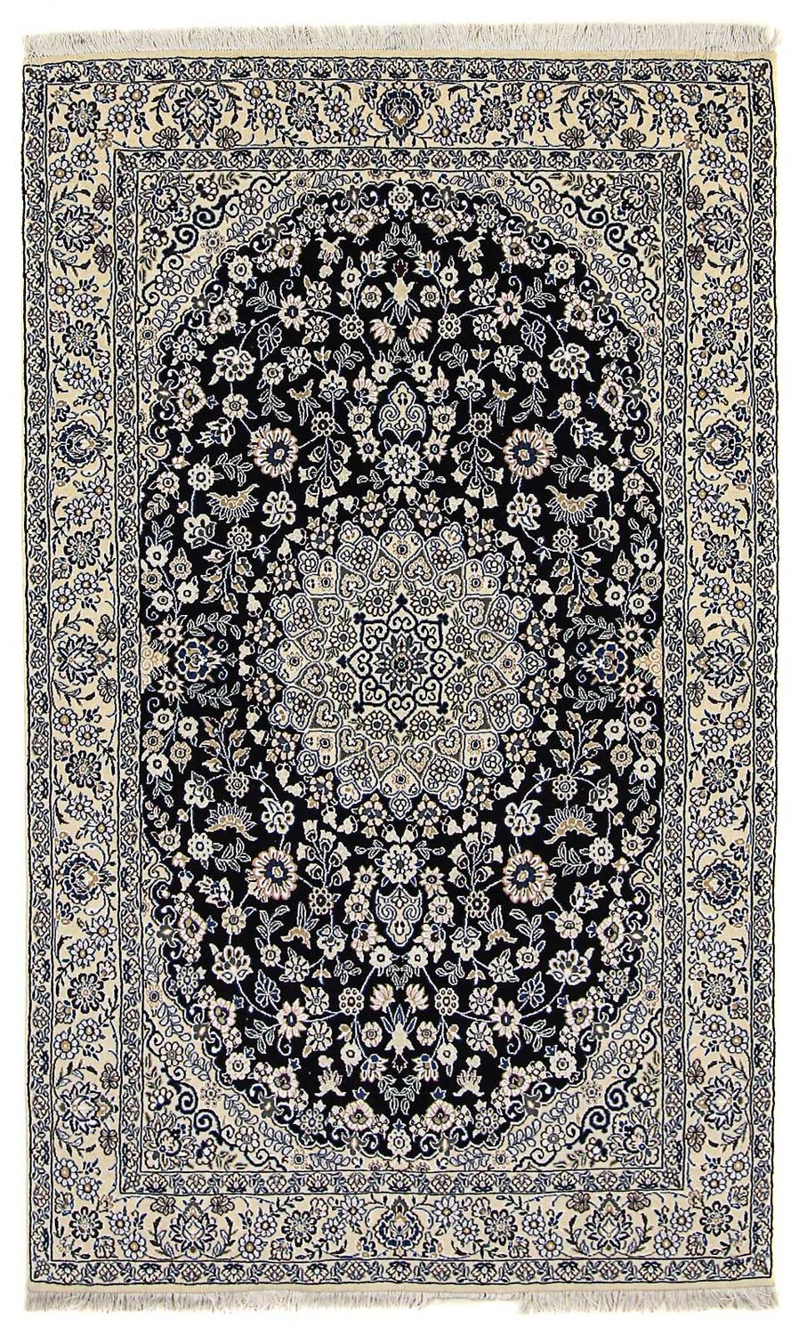 Tappeto Persero - Nain - Reale - 202 x 130 cm - blu scuro
