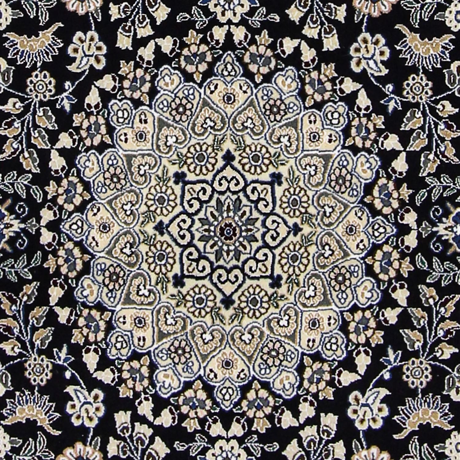 Tappeto Persero - Nain - Reale - 202 x 130 cm - blu scuro