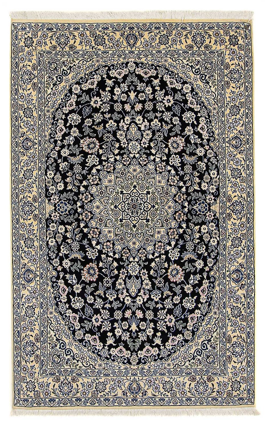 Tappeto Persero - Nain - Reale - 202 x 132 cm - blu scuro