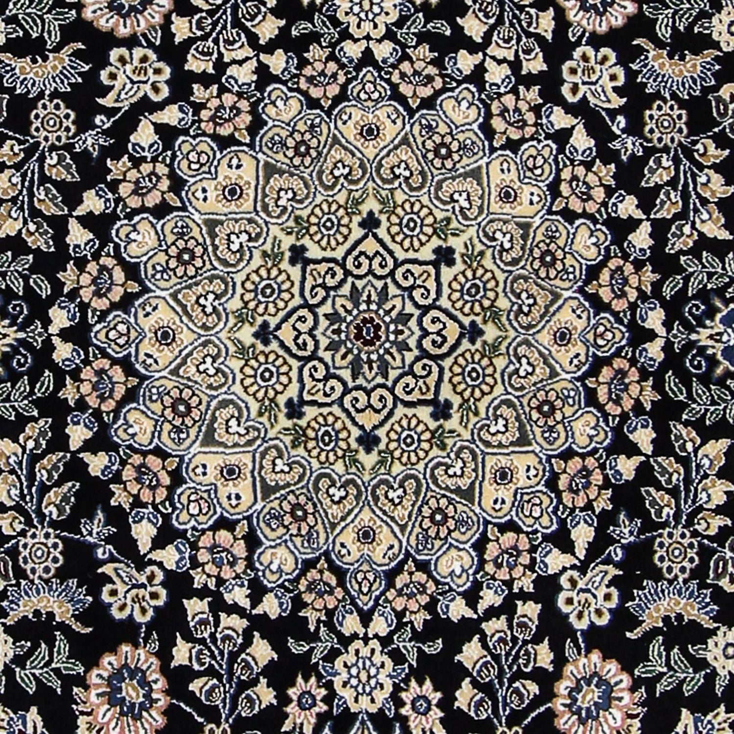 Tappeto Persero - Nain - Reale - 202 x 132 cm - blu scuro