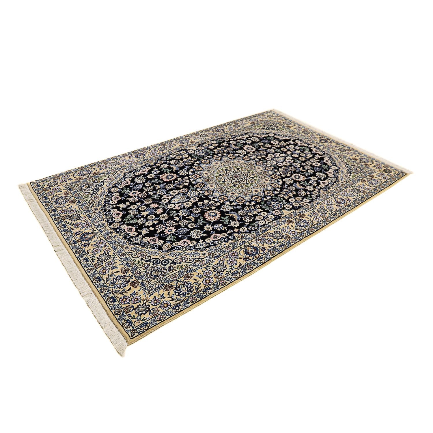 Tappeto Persero - Nain - Reale - 202 x 132 cm - blu scuro