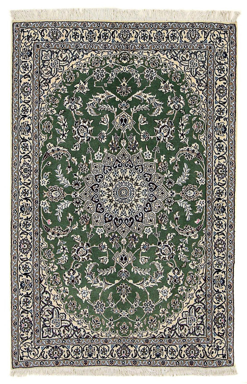 Tappeto Persero - Nain - Reale - 185 x 118 cm - verde scuro