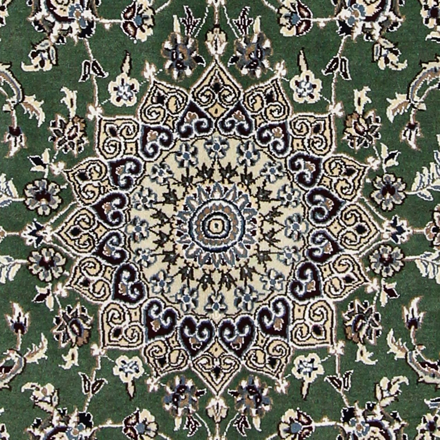 Tappeto Persero - Nain - Reale - 185 x 118 cm - verde scuro