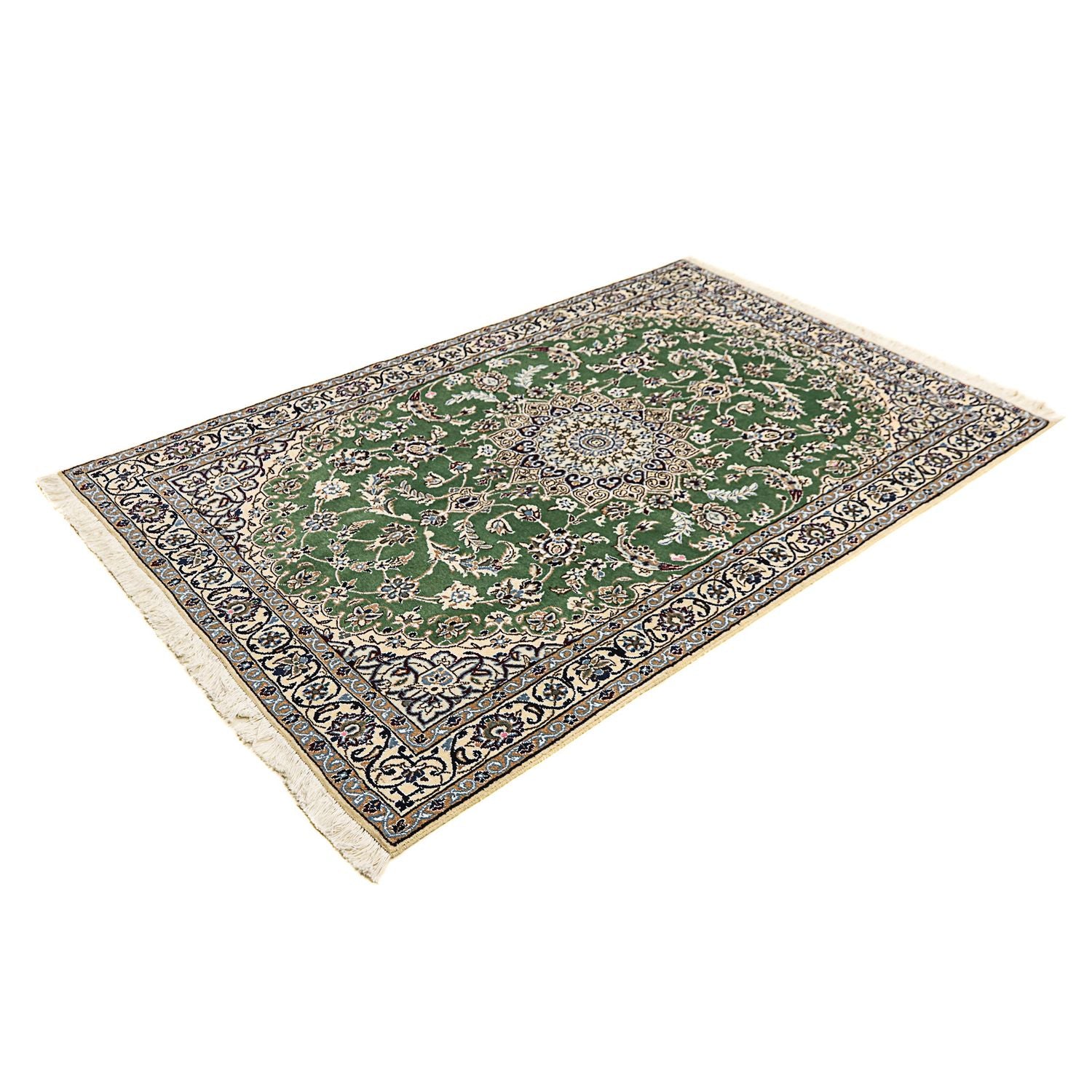Tappeto Persero - Nain - Reale - 185 x 118 cm - verde scuro