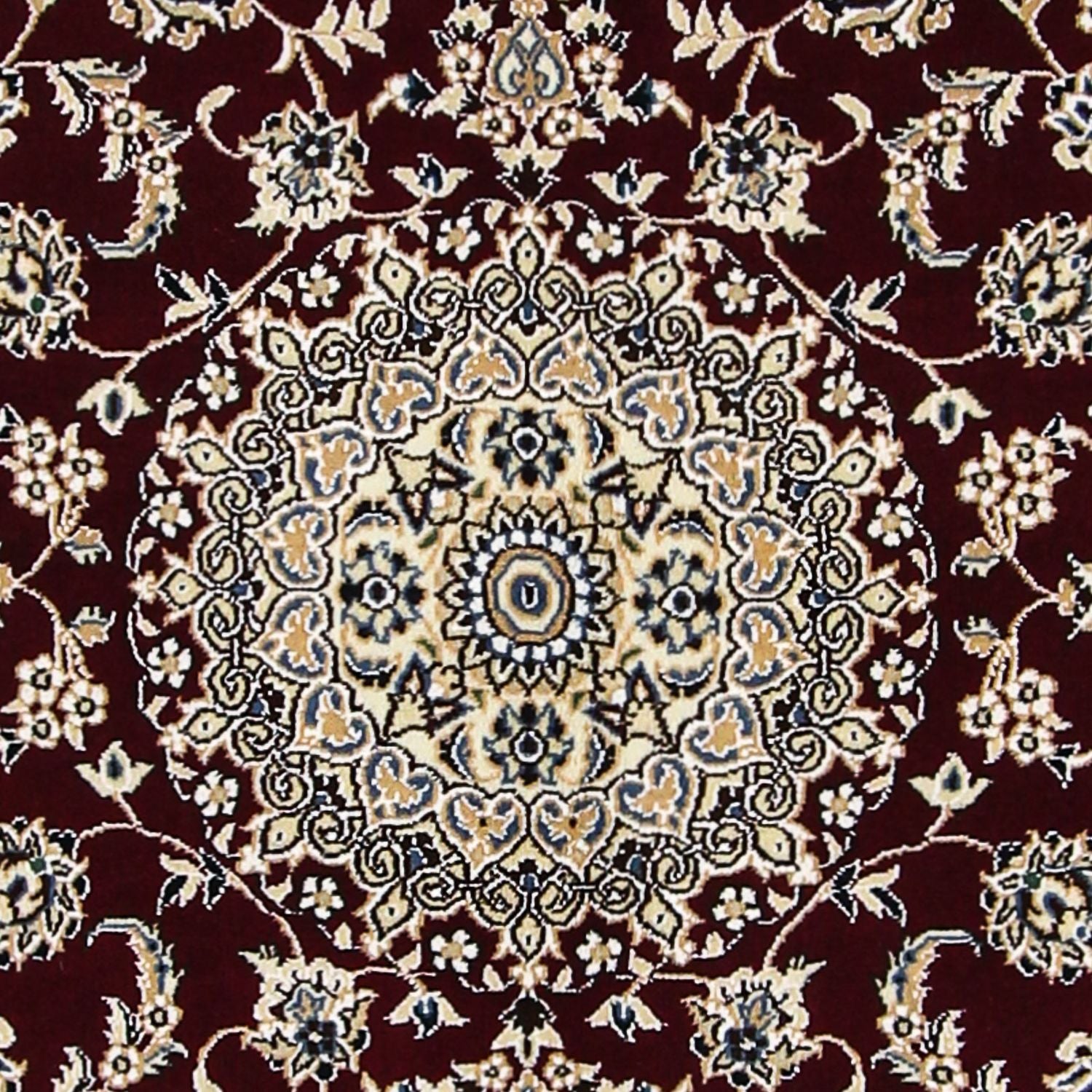 Tappeto Persero - Nain - Reale - 177 x 118 cm - rosso scuro