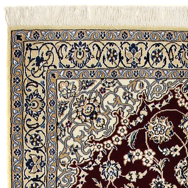 Tappeto Persero - Nain - Reale - 177 x 118 cm - rosso scuro