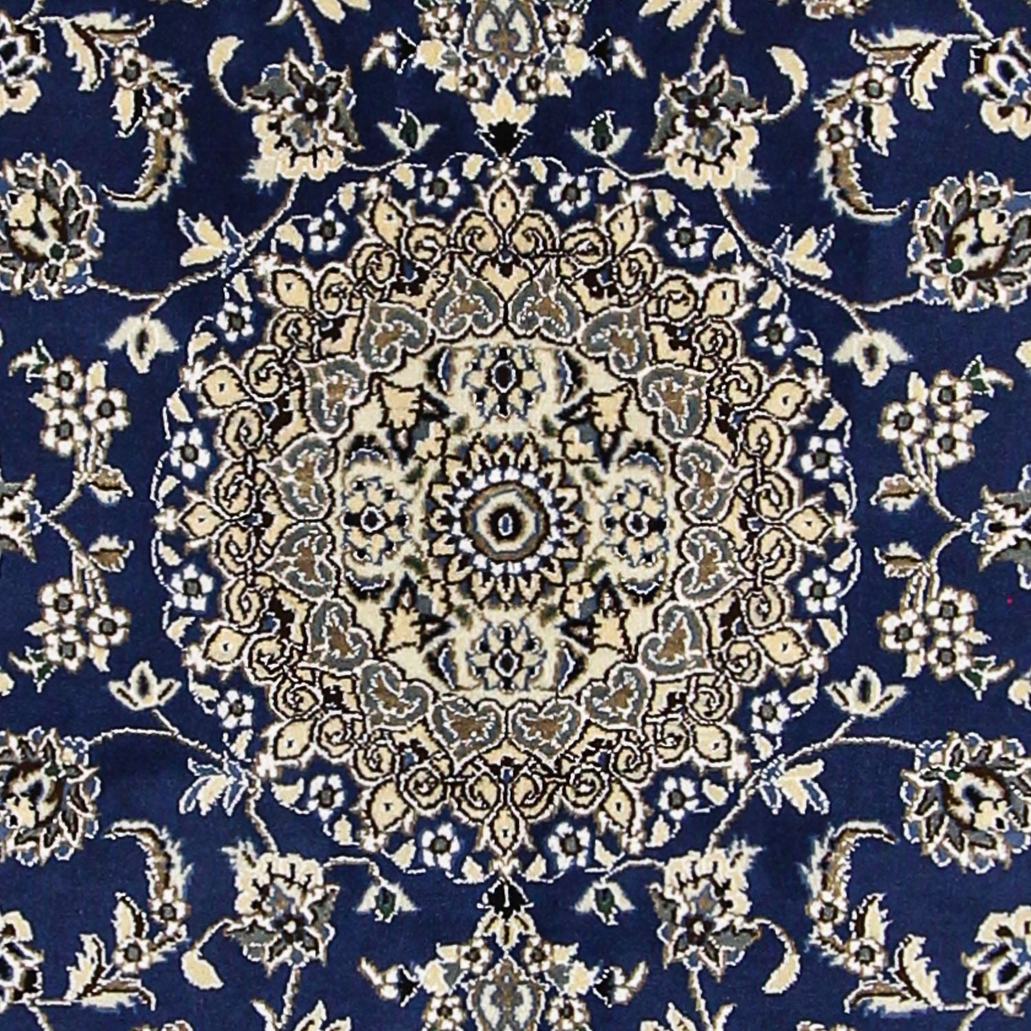 Tappeto Persero - Nain - Reale - 179 x 117 cm - blu scuro