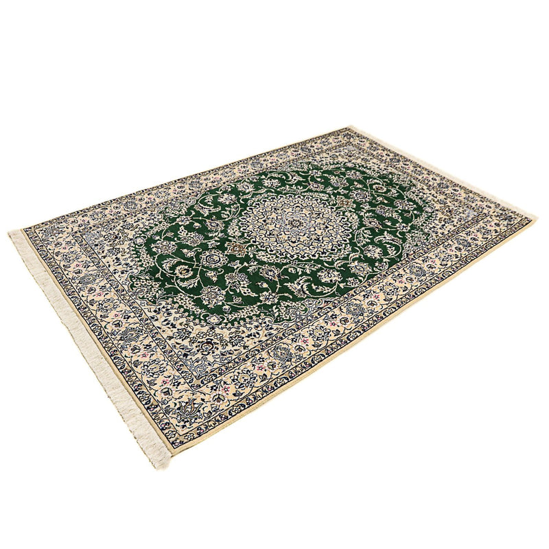 Tappeto Persero - Nain - Reale - 202 x 133 cm - verde scuro