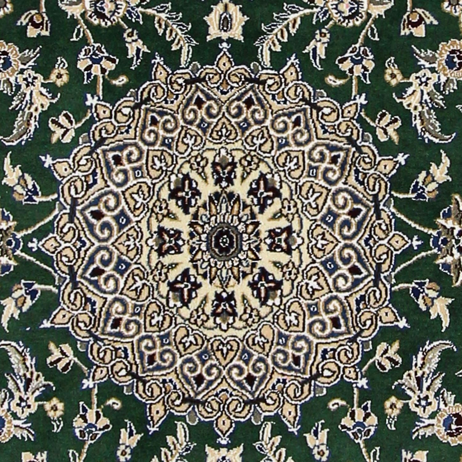 Tappeto Persero - Nain - Reale - 178 x 120 cm - verde scuro