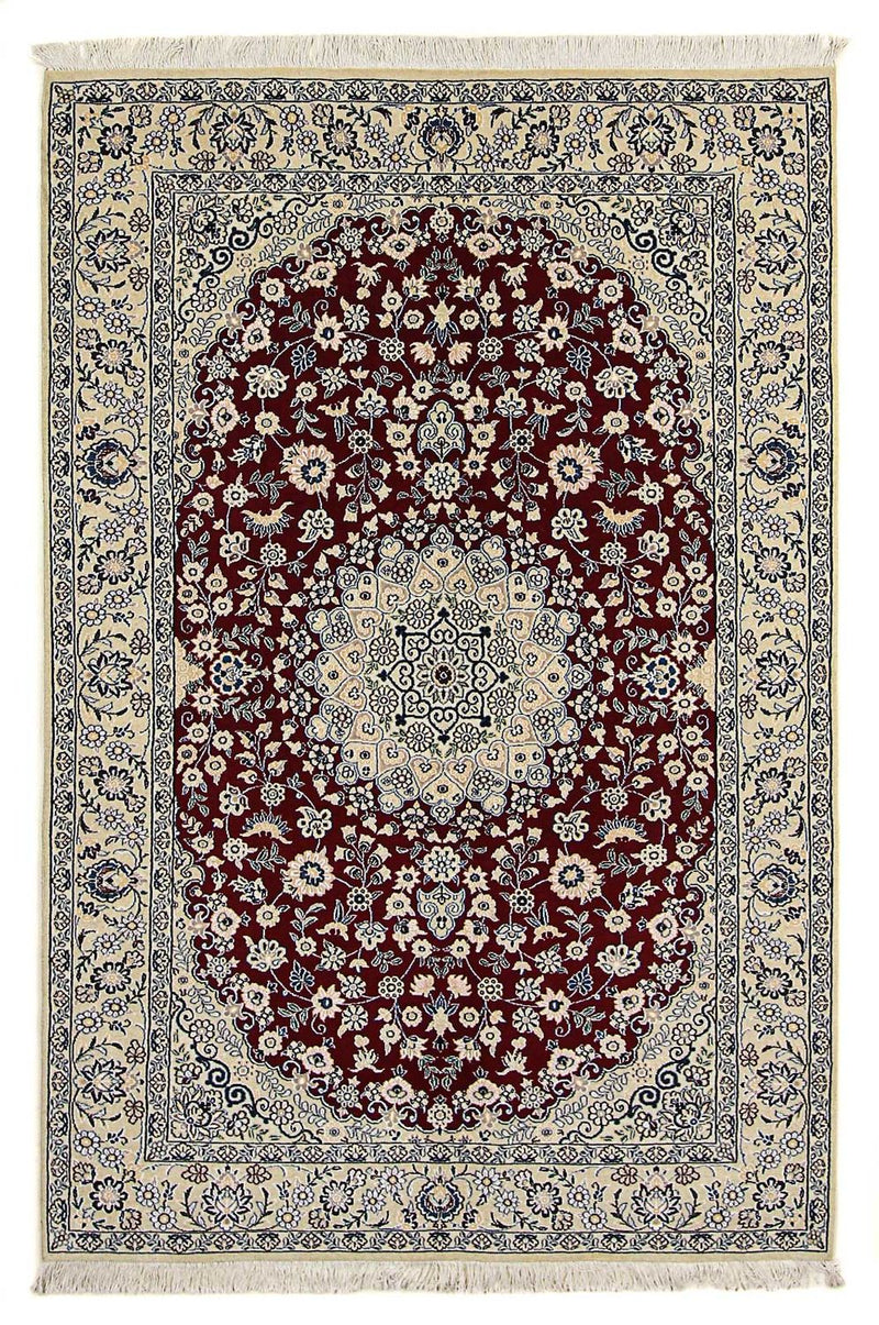 Tappeto Persero - Nain - Reale - 218 x 156 cm - rosso scuro