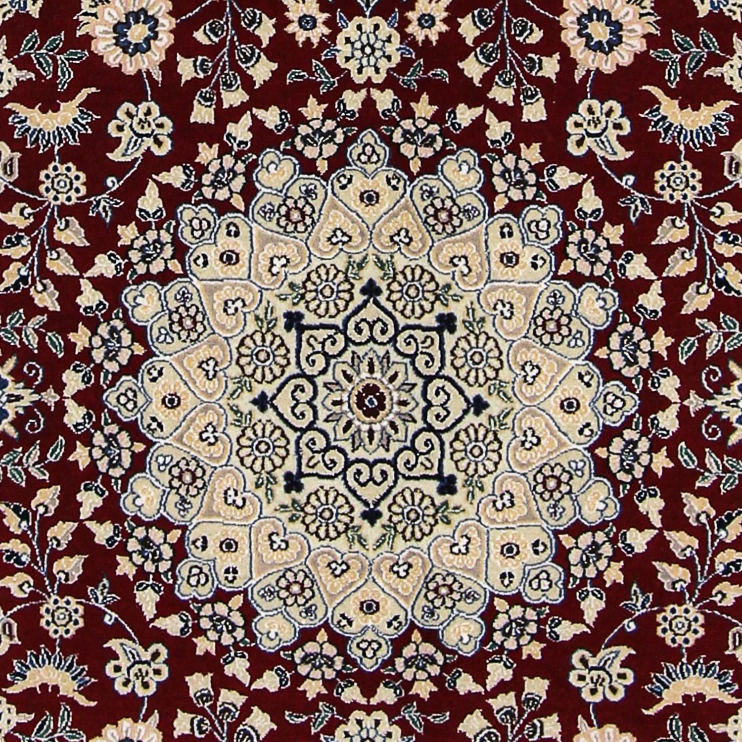 Tappeto Persero - Nain - Reale - 218 x 156 cm - rosso scuro