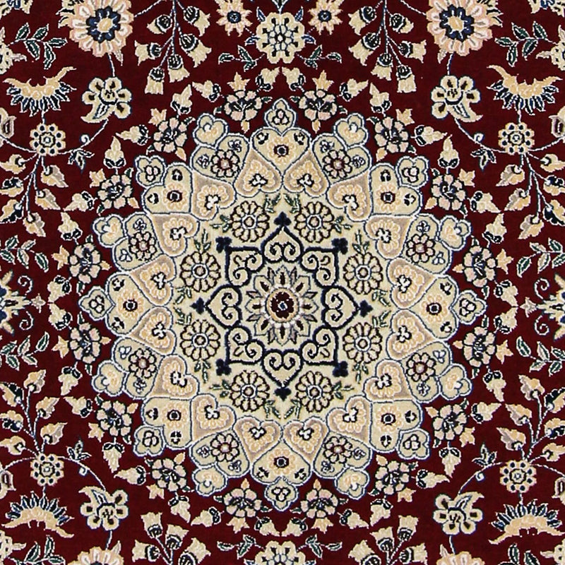 Tappeto Persero - Nain - Reale - 218 x 156 cm - rosso scuro