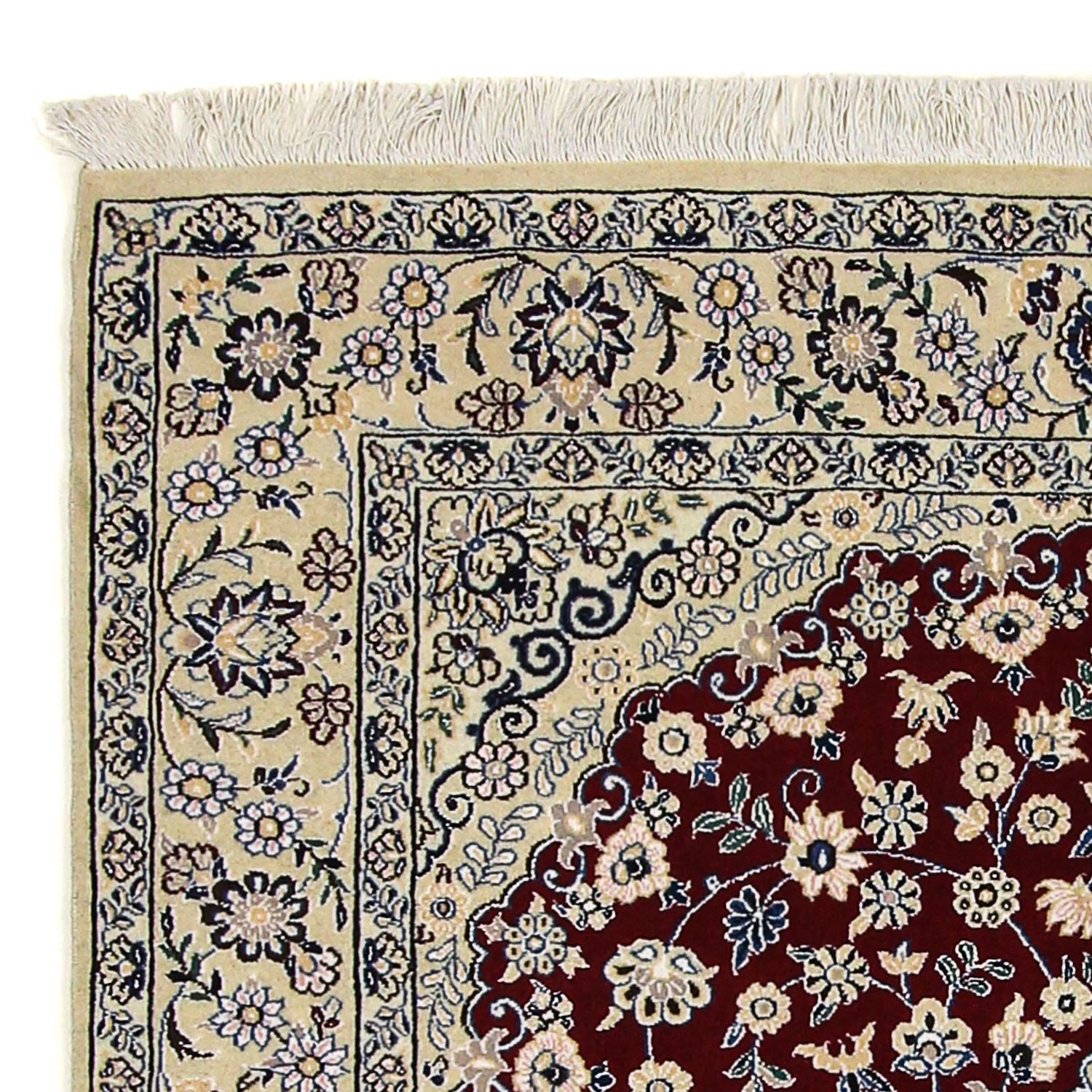 Tappeto Persero - Nain - Reale - 218 x 156 cm - rosso scuro
