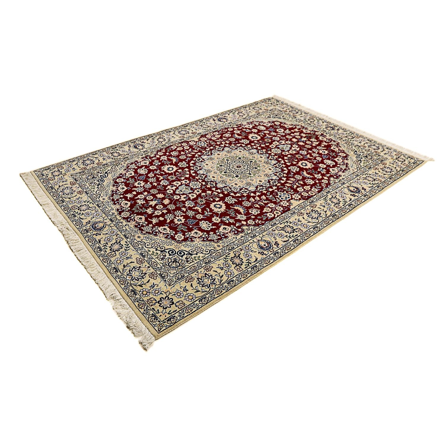 Tappeto Persero - Nain - Reale - 218 x 156 cm - rosso scuro