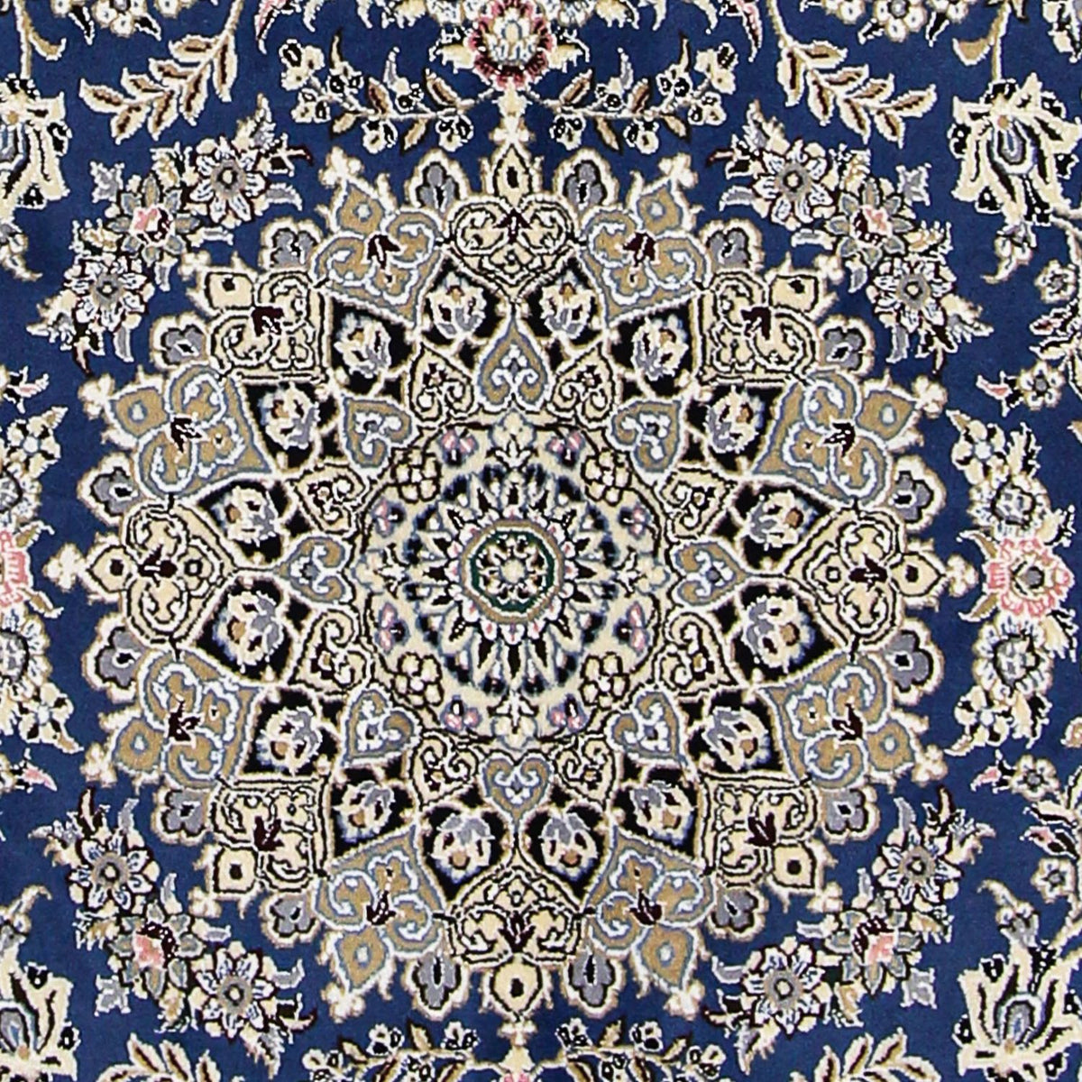 Tappeto Persero - Nain - Reale - 205 x 150 cm - blu scuro
