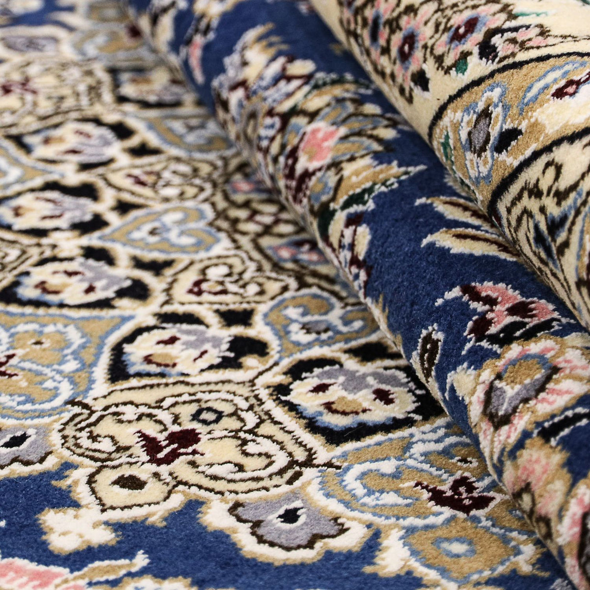 Tappeto Persero - Nain - Reale - 205 x 150 cm - blu scuro