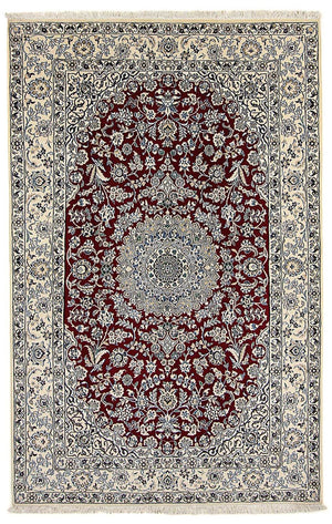 Tappeto Persero - Nain - Reale - 248 x 148 cm - rosso scuro