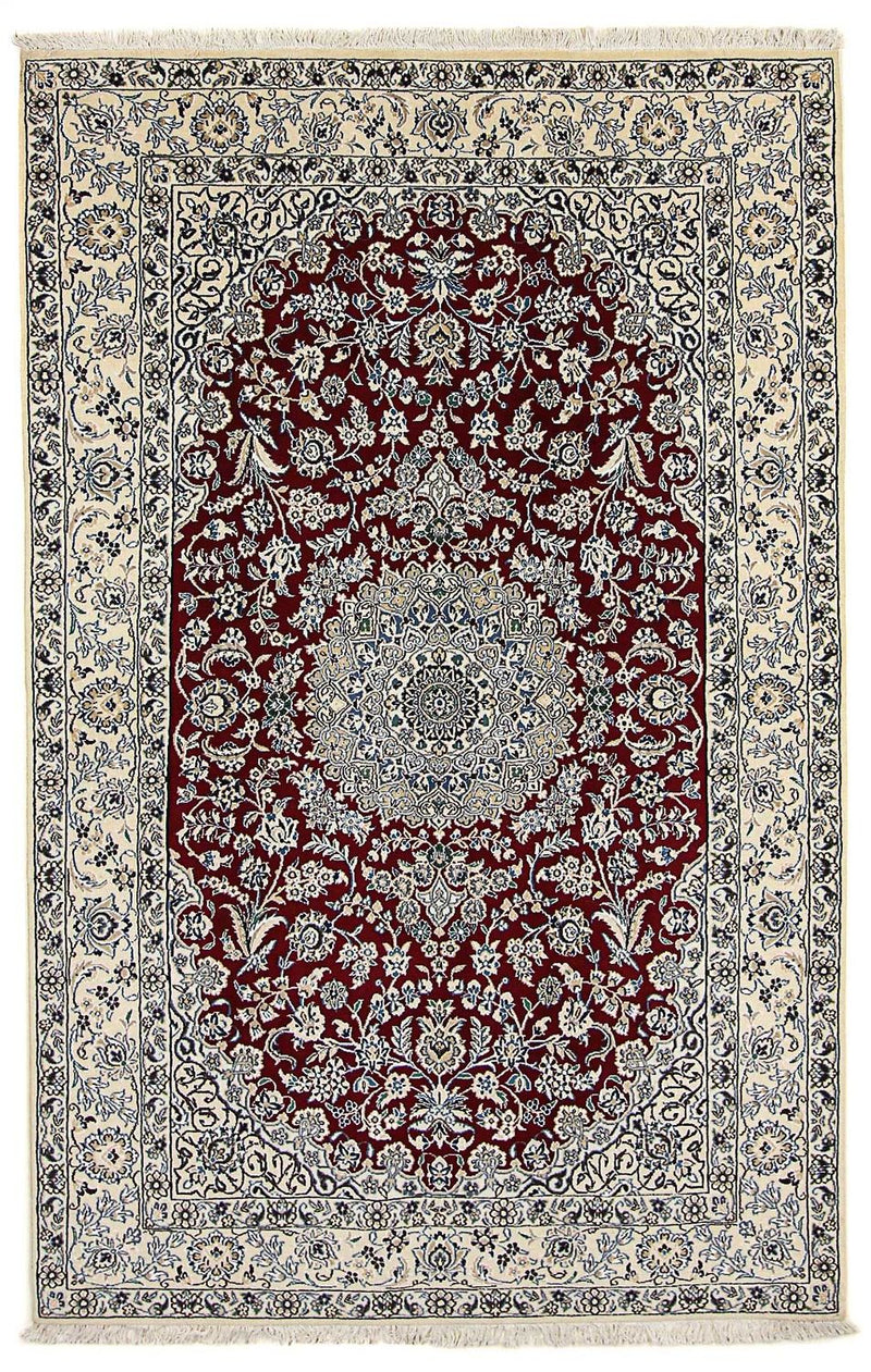 Tappeto Persero - Nain - Reale - 248 x 148 cm - rosso scuro