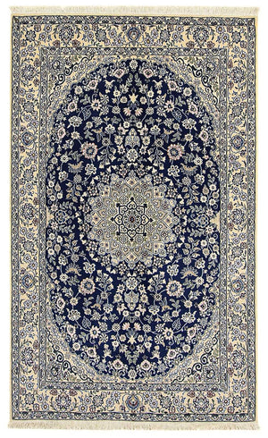 Tappeto Persero - Nain - Reale - 216 x 134 cm - blu scuro