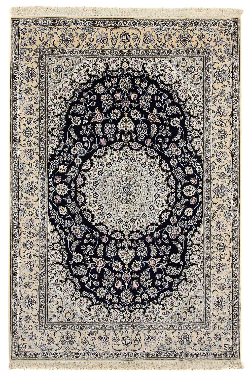 Tappeto Persero - Nain - Reale - 303 x 205 cm - blu scuro