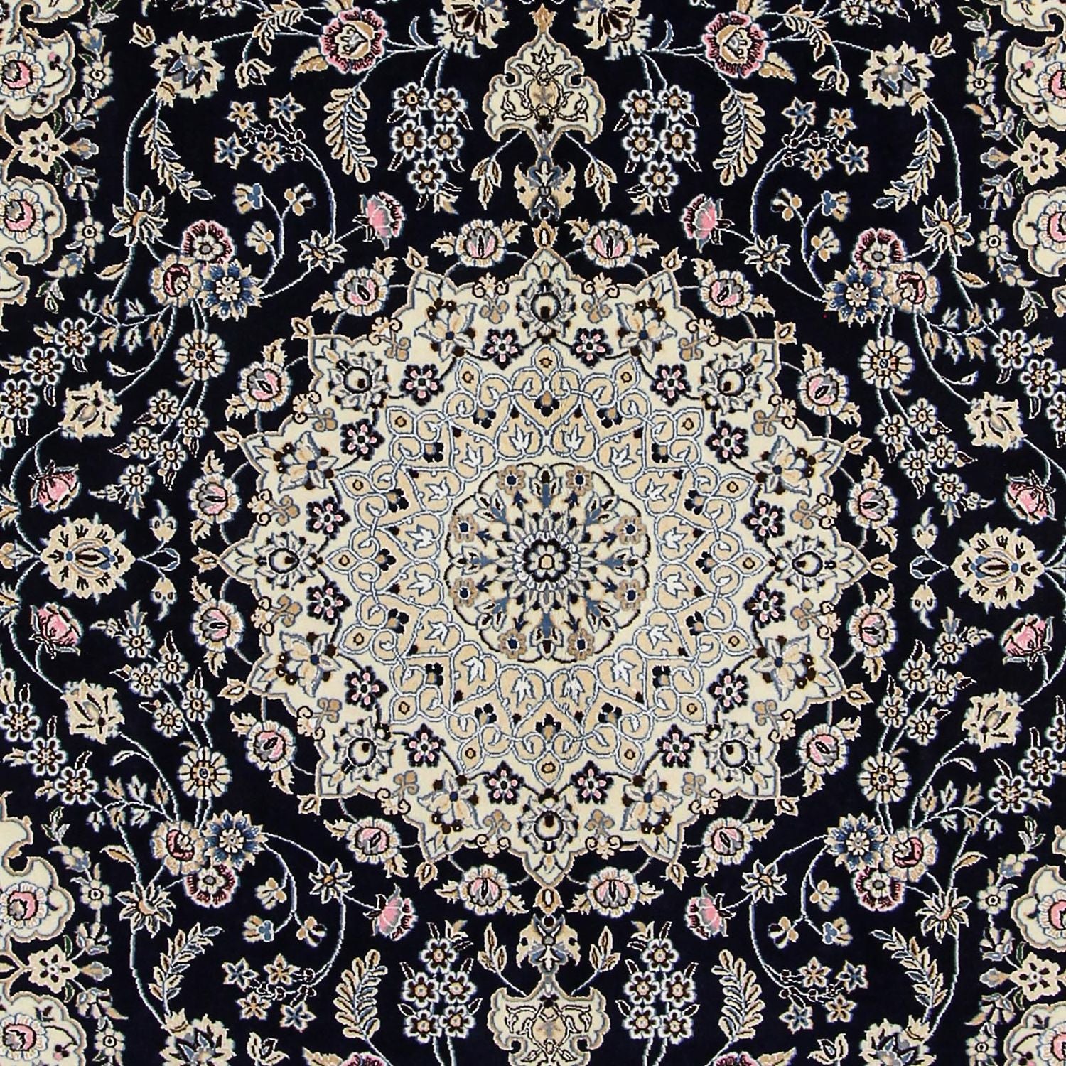 Tappeto Persero - Nain - Reale - 303 x 205 cm - blu scuro