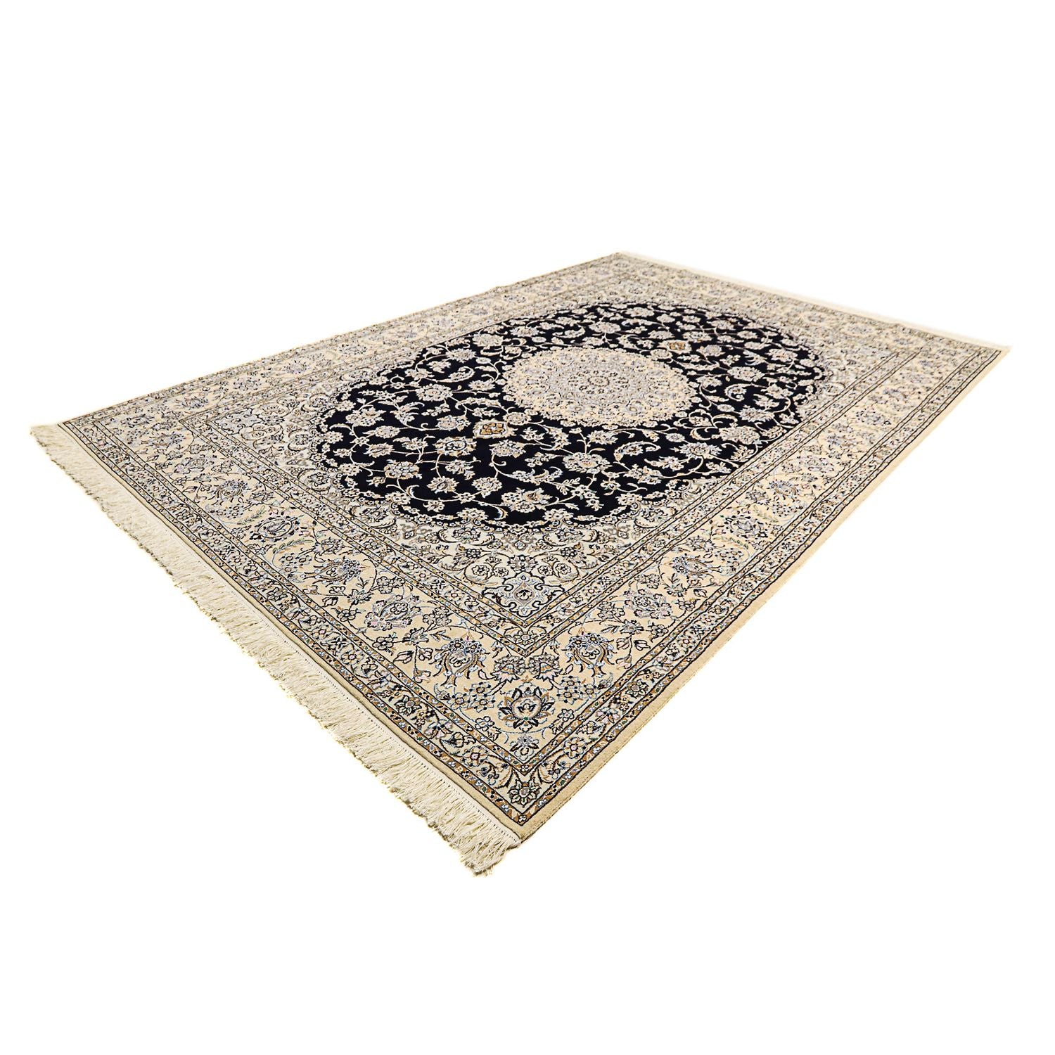 Tappeto Persero - Nain - Reale - 359 x 252 cm - blu scuro