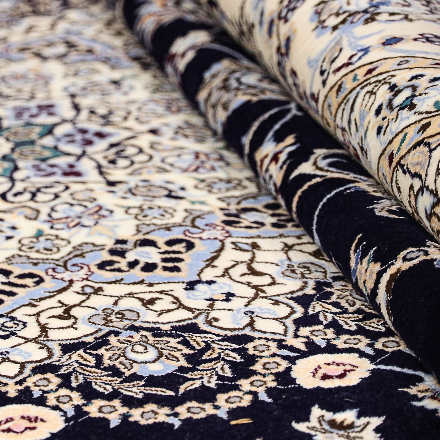 Tappeto Persero - Nain - Premio - 360 x 250 cm - blu scuro