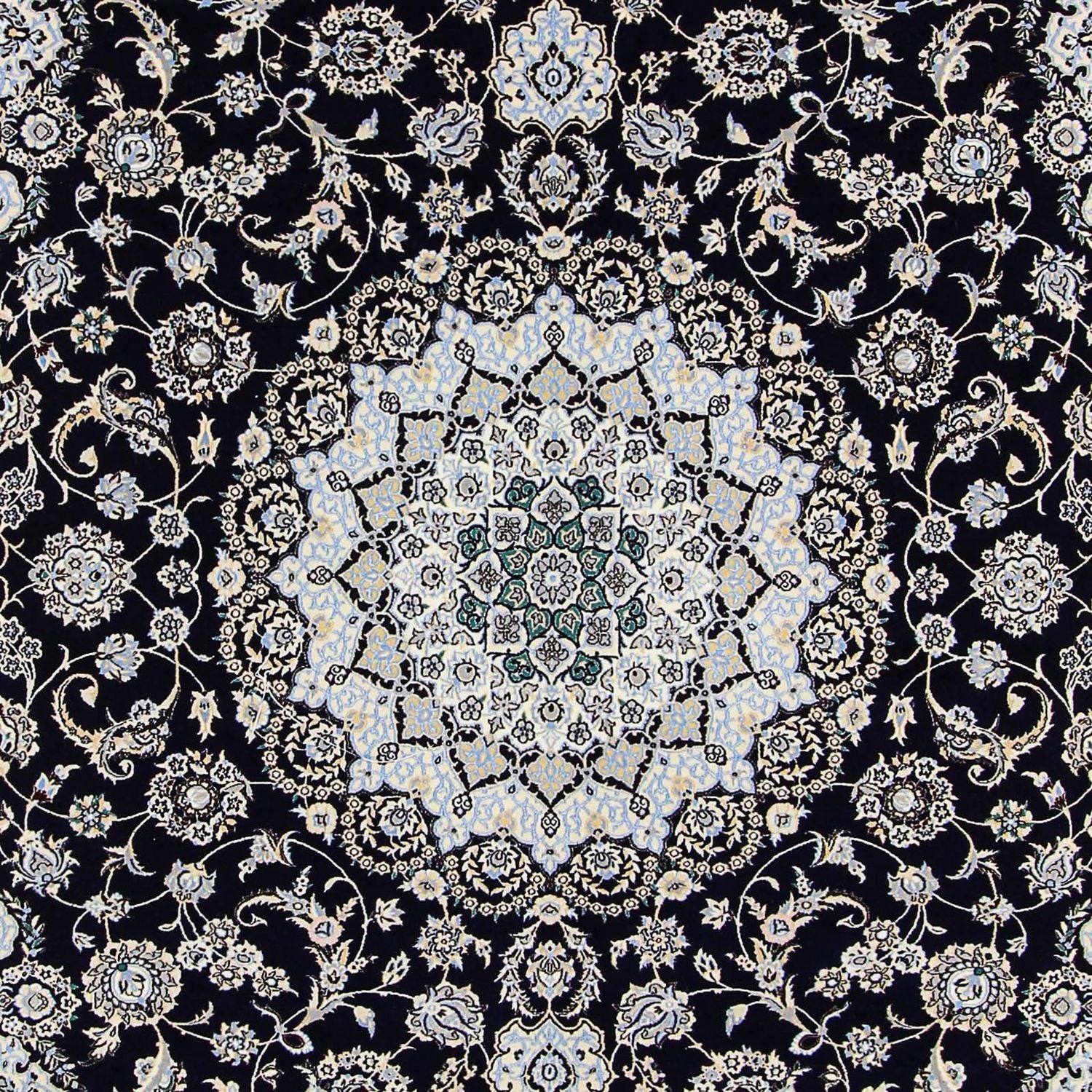 Tappeto Persero - Nain - Premio - 358 x 254 cm - blu scuro