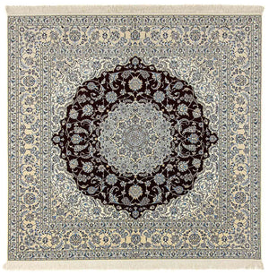 Tappeto Persero - Nain - Premio quadrato  - 260 x 252 cm - blu scuro