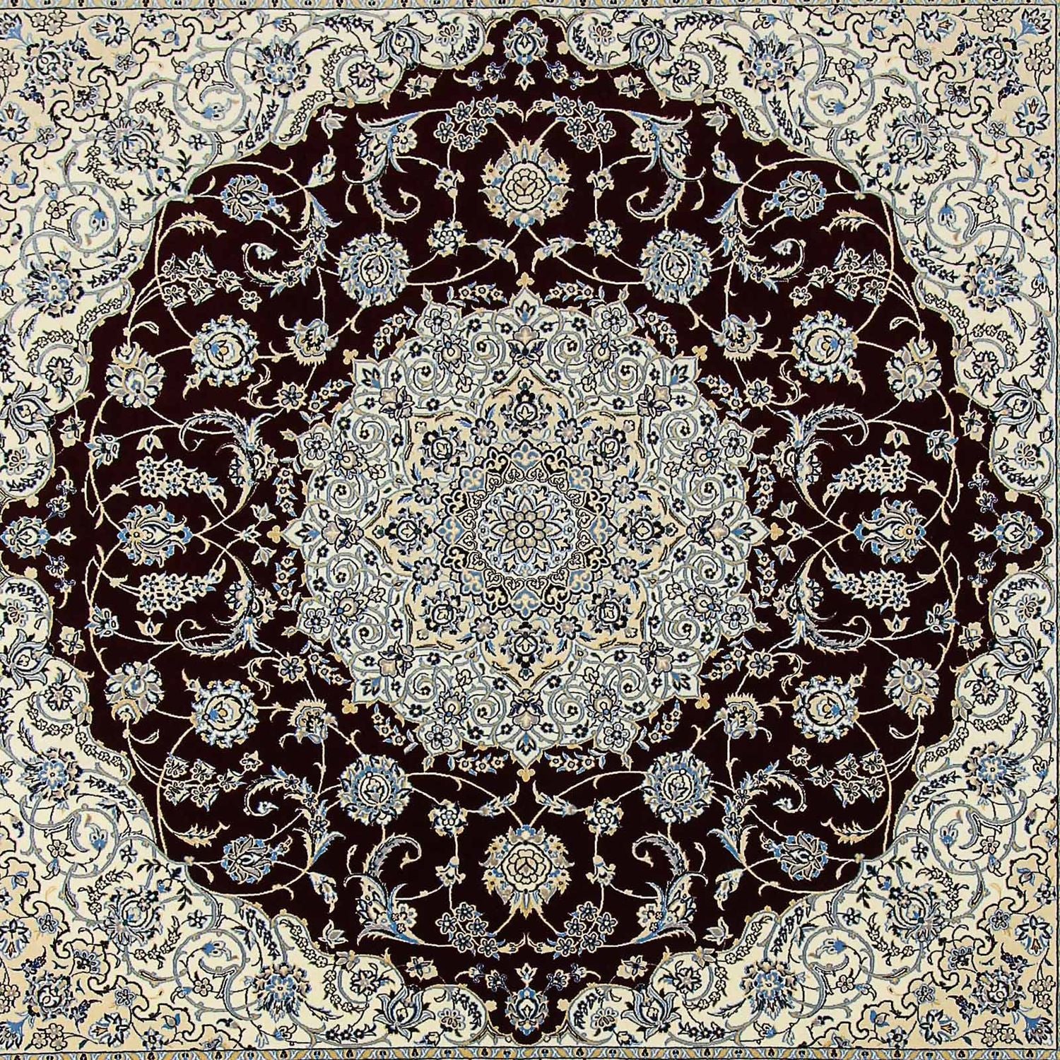 Tappeto Persero - Nain - Premio quadrato  - 260 x 252 cm - blu scuro