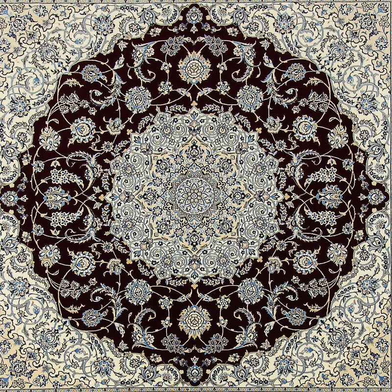 Tappeto Persero - Nain - Premio quadrato  - 260 x 252 cm - blu scuro