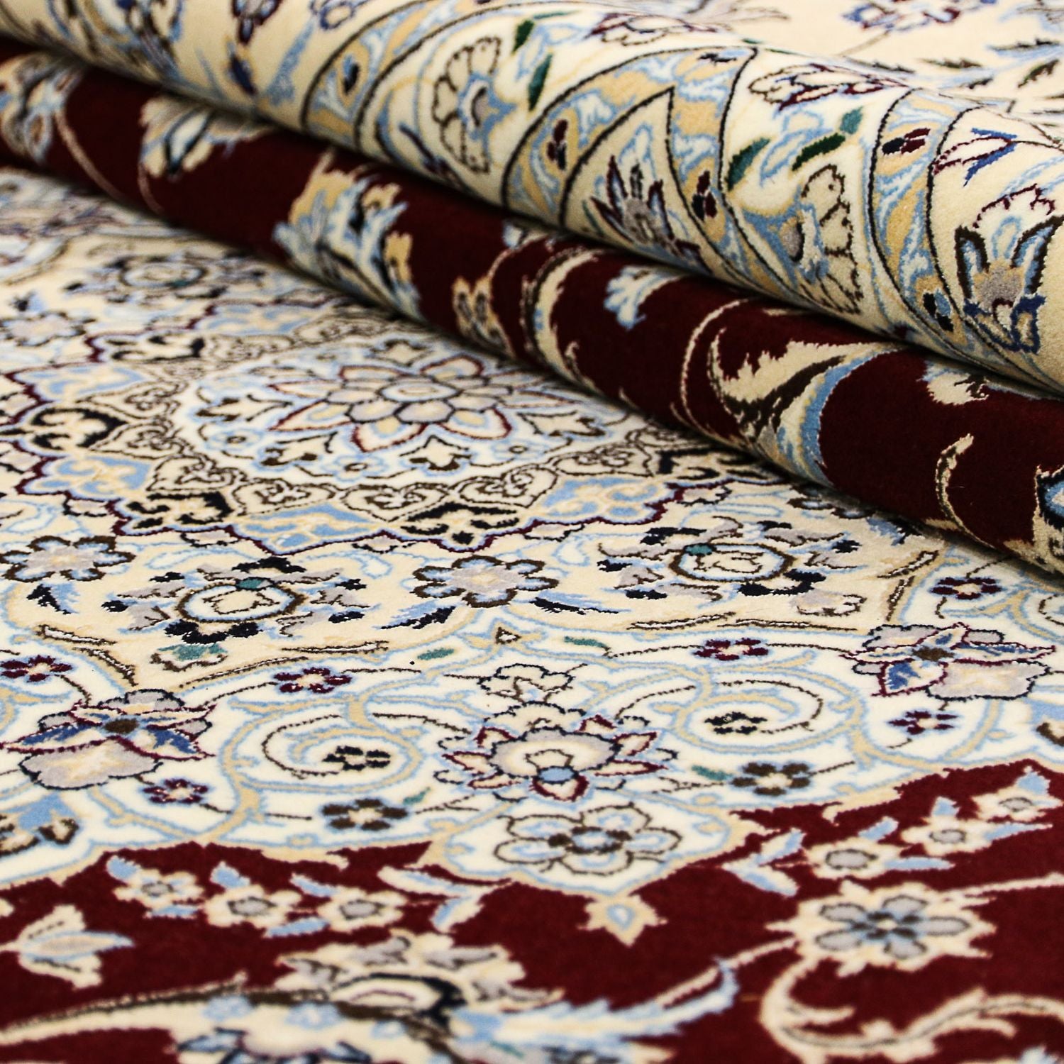 Tappeto Persero - Nain - Premio quadrato  - 260 x 252 cm - blu scuro