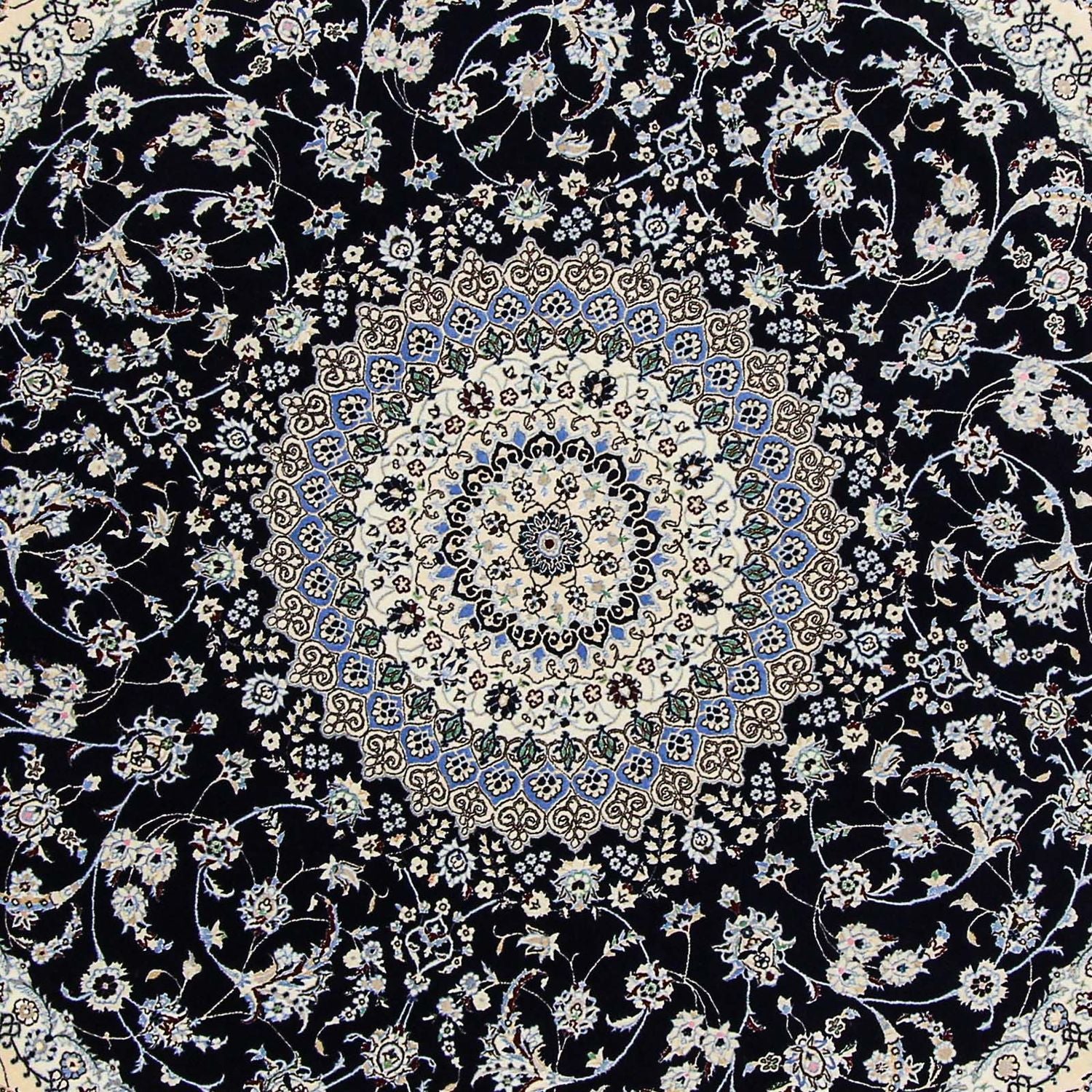 Tappeto Persero - Nain - Premio rotondo  - 250 x 250 cm - blu scuro