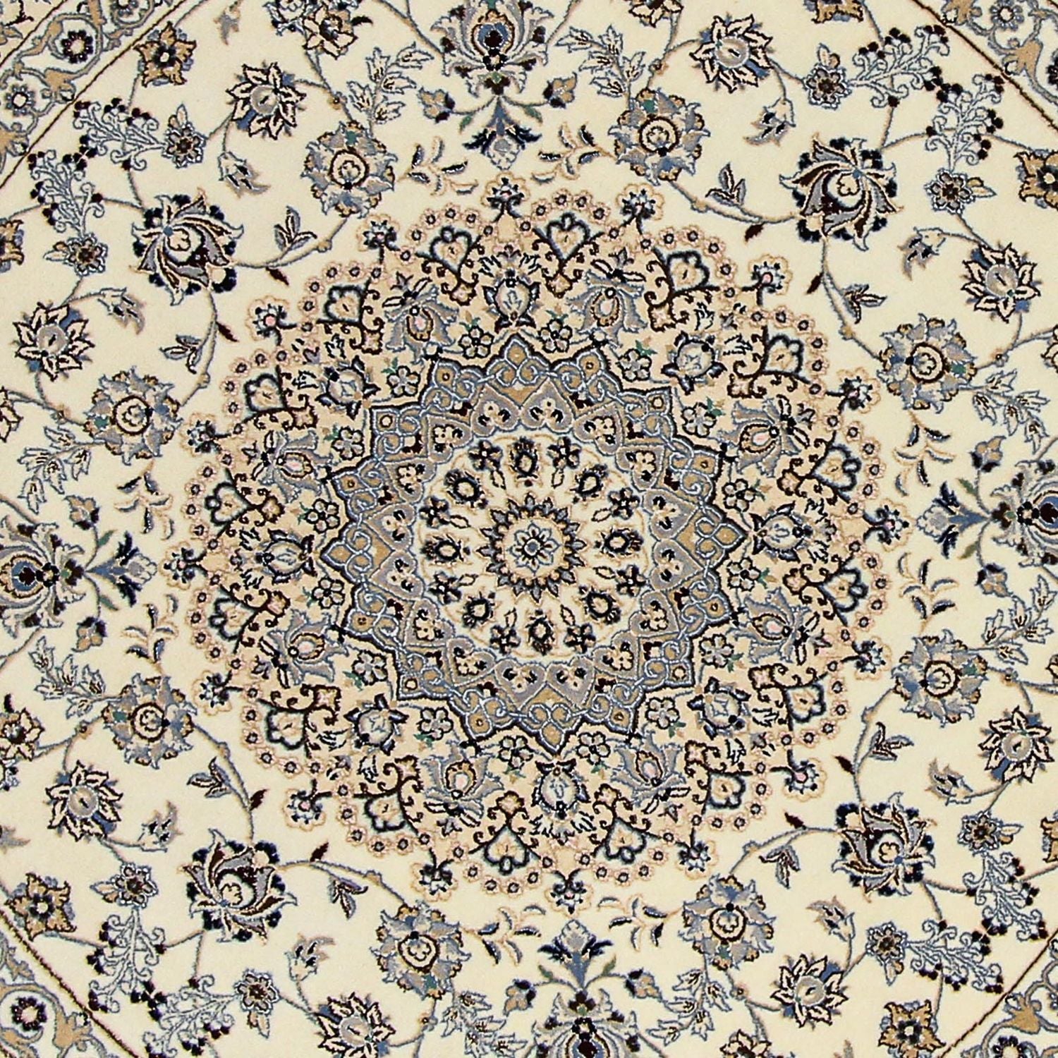 Tappeto Persero - Nain - Reale rotondo  - 200 x 200 cm - beige