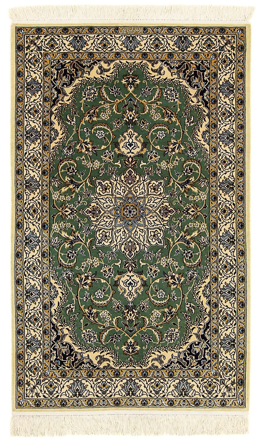 Tappeto Persero - Nain - Premio - 155 x 100 cm - verde scuro