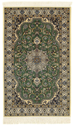 Tappeto Persero - Nain - Premio - 155 x 100 cm - verde scuro