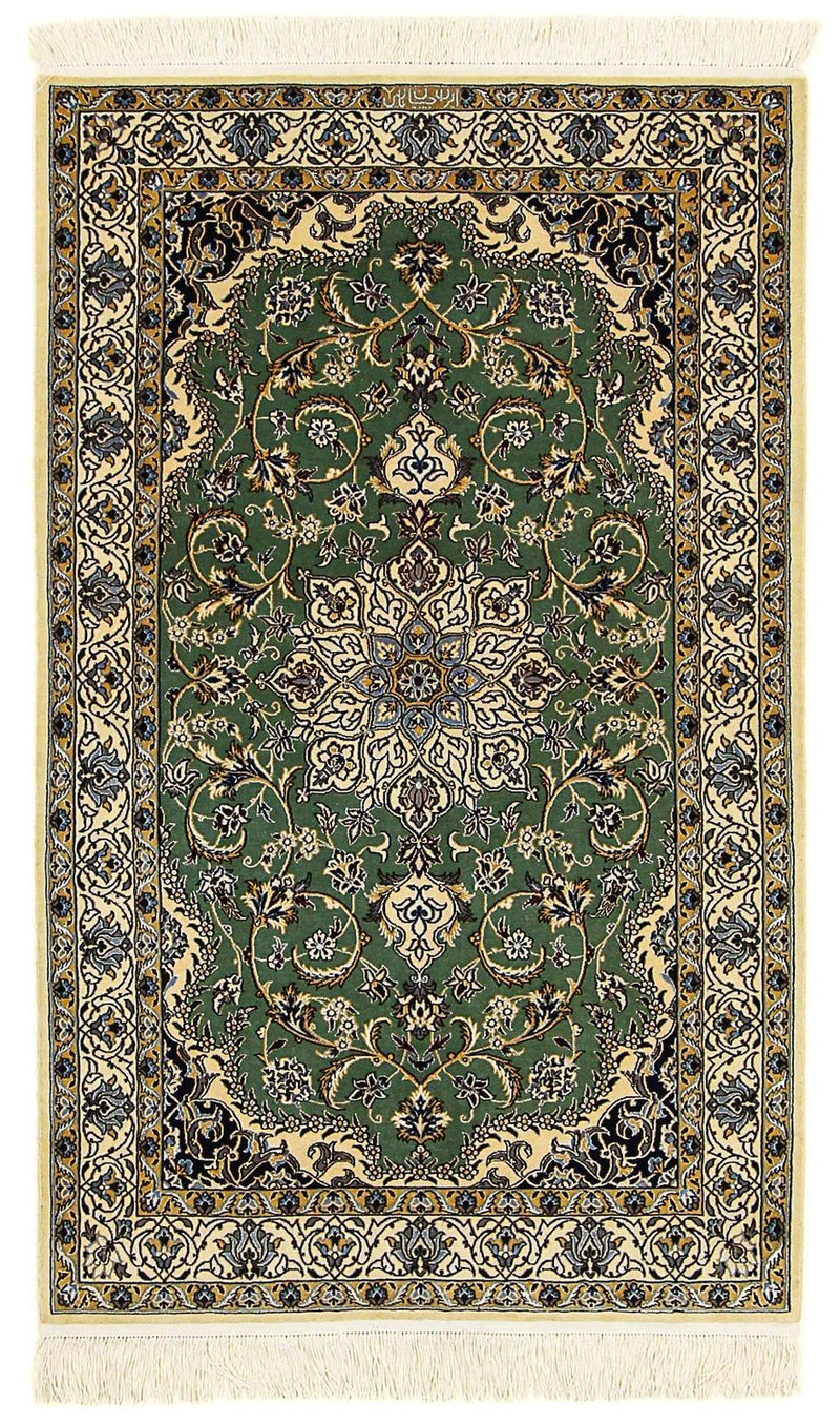 Tappeto Persero - Nain - Premio - 155 x 100 cm - verde scuro